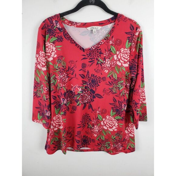 The Pioneer Women Long Sleeve Top Bundle Small Womens Floral V Neck Lot Of 2 Top - Picture 4 of 7
